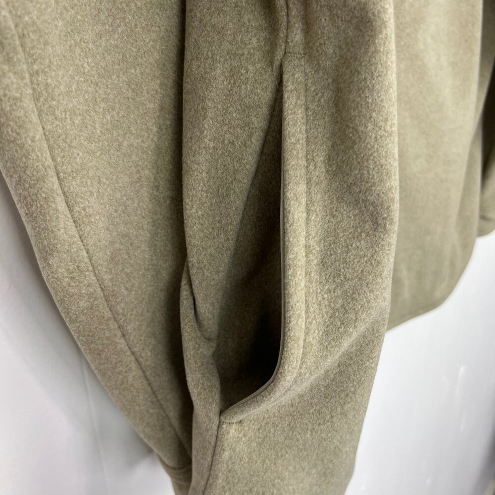 Kirkland Shacket Shirt Jacket Tan Soft Fleece Flap Over Pockets Men's Large - Picture 4 of 5